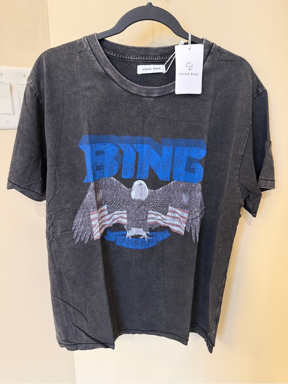 NWT Anine Bing Graphic T-Shirt Closet Cleanout Brand New Casual Tee size L